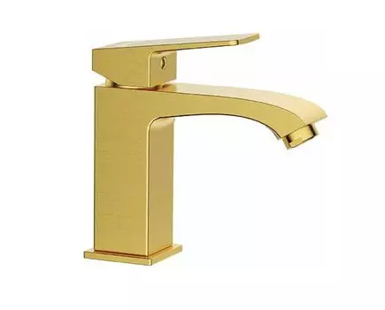 Смеситель для раковины Frap H76 F1076-3 золотой сатин