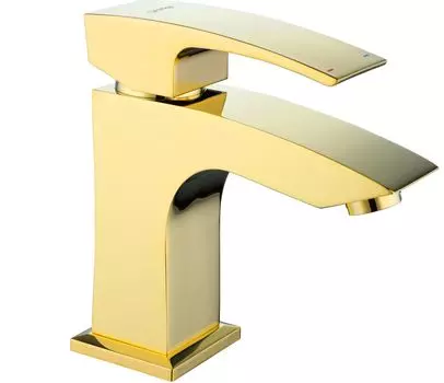 Смеситель для раковины Gappo G07-3 G1007-13 золото