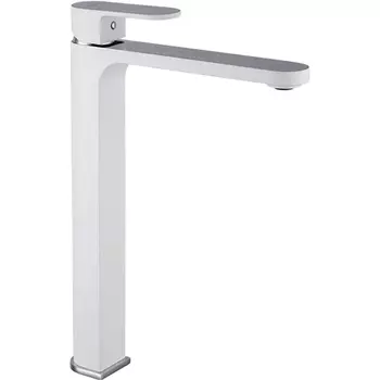 Смеситель для раковины Gappo G1083-82 высокий белый/хром