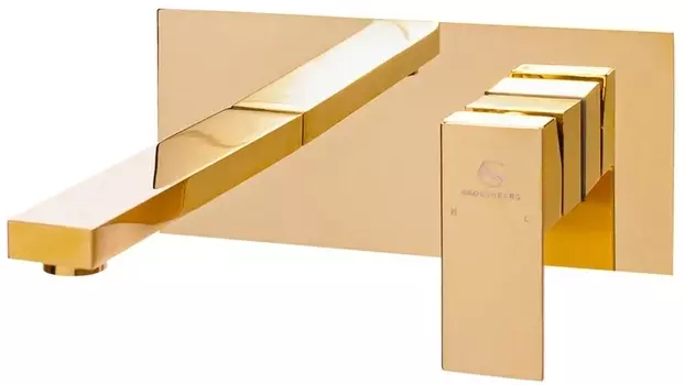 Смеситель для раковины Grocenberg GB588GO золотистый