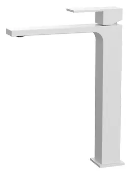 Смеситель для раковины Kaiser Cube 01311-4 белый матовый