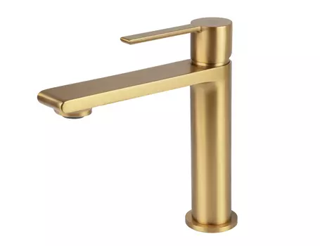 Смеситель для раковины Kaiser Serio 05311-3 шлифованное золото