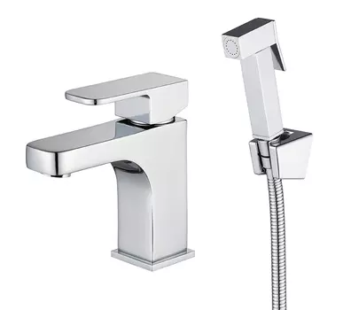 Смеситель для раковины Kaiser Sonat 34088 с гигиеническим душем, хром