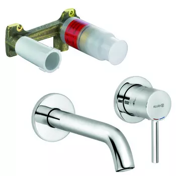 Смеситель для раковины Kludi Bozz 382440576S встраиваемый, со скрытой частью, хром