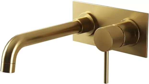 Смеситель для раковины Paini Cox 78PJ208P с внутренней частью, матовое золото