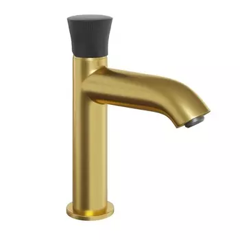 Смеситель для раковины Paini Domus 18PJ205PZ золото брашированное