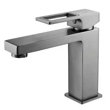 Смеситель для раковины Raffine F0196T оружейная сталь