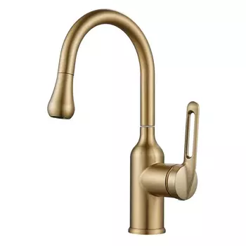 Смеситель для раковины Raffine F101G золотой сатин