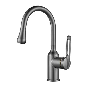 Смеситель для раковины Raffine F101T оружейная сталь