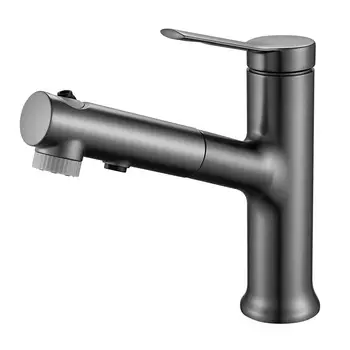 Смеситель для раковины Raffine F281T оружейная сталь