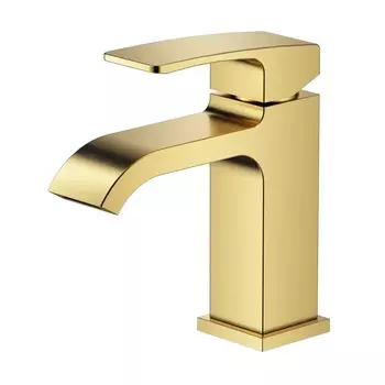 Смеситель для раковины Raglo R02.10.03 золотой сатин