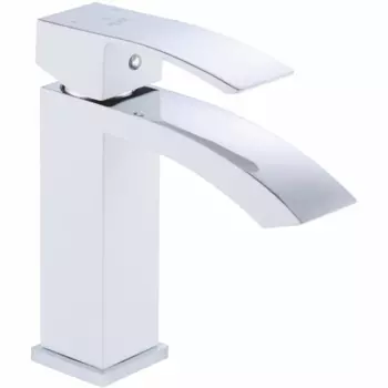 Смеситель для раковины Rose R15F R1501F белый/хром