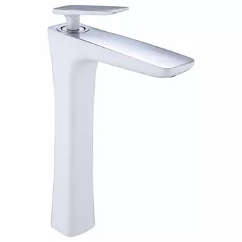 Смеситель для раковины Rose R16F R1611F белый/хром