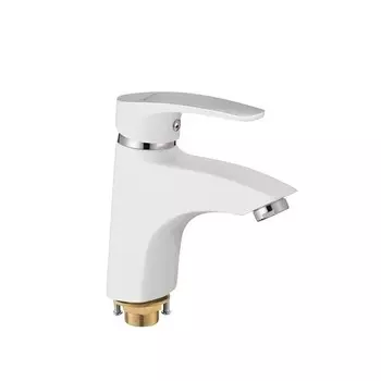 Смеситель для раковины Shevanik S5001F белый/хром