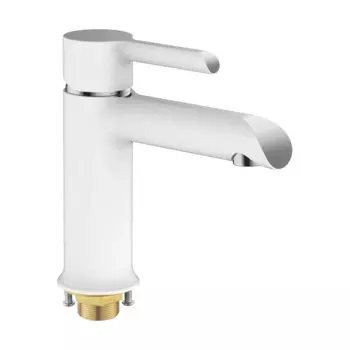 Смеситель для раковины Shevanik S6001F белый/хром