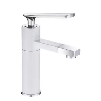 Смеситель для раковины Shevanik S6601F белый/хром