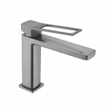 Смеситель для раковины Shevanik S6901T оружейная сталь