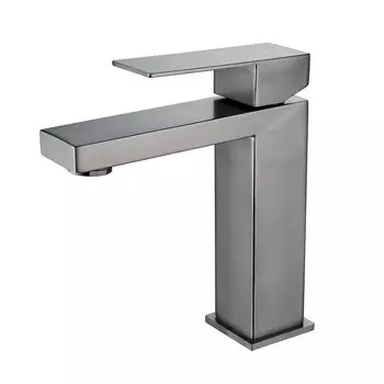 Смеситель для раковины Shevanik S7001T оружейная сталь