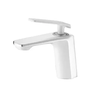 Смеситель для раковины Shevanik S8001F белый/хром