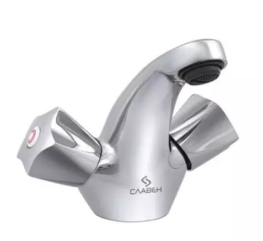 Смеситель для раковины Славен Город СЛ-ДВ-Е10 с литым изливом