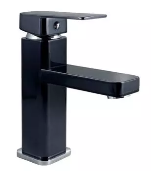 Смеситель для раковины Славен Коттедж СЛ-ОД-Н1Х с литым изливом, черный