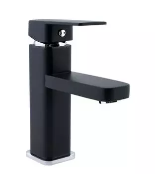 Смеситель для раковины Славен Коттедж СЛ-ОД-Н1Ч с литым изливом, черный