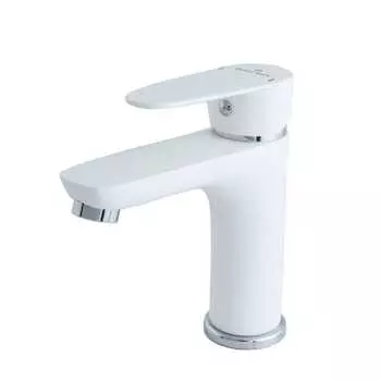 Смеситель для раковины SMARTsant Бриз SM343506AW белый / хром