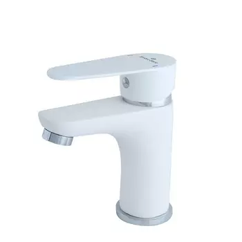 Смеситель для раковины SMARTsant Бриз SM343509AW белый / хром