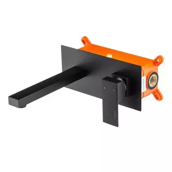 Смеситель для раковины Swedbe Platta 5501B встраиваемый, черный