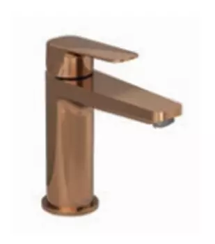 Смеситель для раковины Teska QUARS E5619 розовое золото