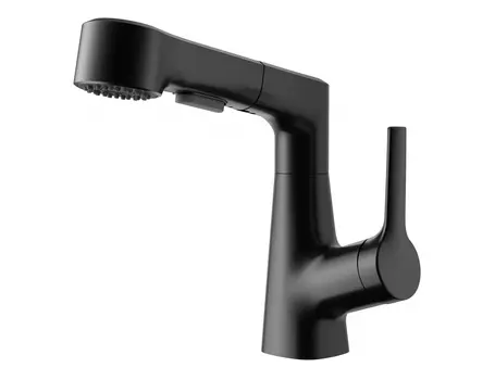 Смеситель для раковины Wonzon & Woghand WW-121B108-MB черный