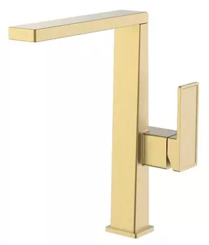 Смеситель для раковины высокий D&C Domincare DC01112BG золото матовое