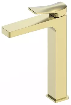 Смеситель для раковины высокий Panta PT239006BG золото матовое