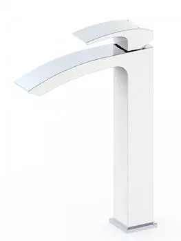 Смеситель для раковины высокий Panta PT239009CBW хром/белый