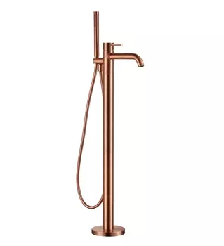 Смеситель для ванны AQUAme Siena AQM6218BC напольный, медь шлифованная