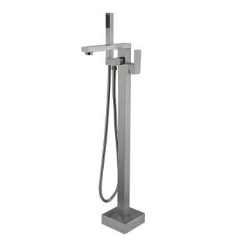 Смеситель для ванны напольный Savol S-SUS8803L, сатин