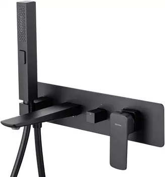 Смеситель для ванны с душем Allen Brau Infinity черный с внутренней частью