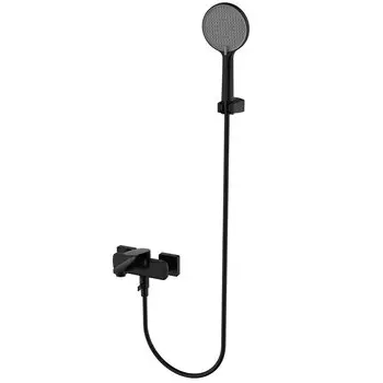 Смеситель для ванны с душем AQUAme Imola AQM6712MB черный матовый