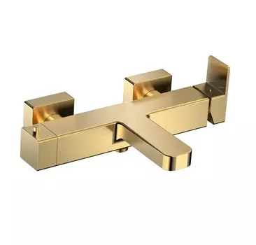 Смеситель для ванны с душем AQUAme Savona AQM6812BG золото шлифованное