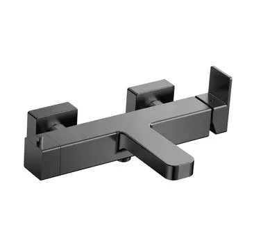 Смеситель для ванны с душем AQUAme Savona AQM6812GM хром черный