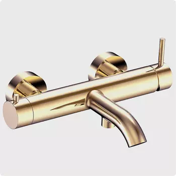 Смеситель для ванны с душем AQUAme Siena AQM6212GG глянцевое золото