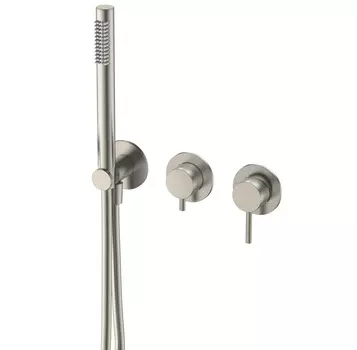 Смеситель для ванны с душем AQUAme Siena AQM8805BN никель шлифованный