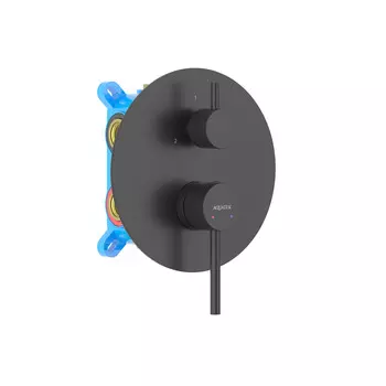 Смеситель для ванны с душем Aquatek Европа AQ1347MB черный матовый