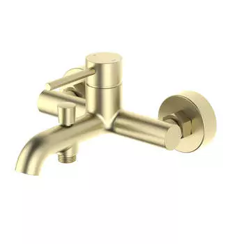 Смеситель для ванны с душем Aquatek Европа AQ1340BG золото шлифованное