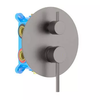 Смеситель для ванны с душем Aquatek Европа AQ1347BGM оружейная сталь