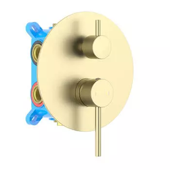 Смеситель для ванны с душем Aquatek Европа AQ1347BG золото шлифованное