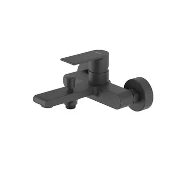 Смеситель для ванны с душем Aquatek Лира AQ1440MB черный матовый