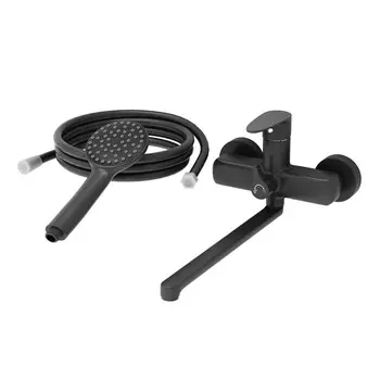 Смеситель для ванны с душем Aringa Рейн AR02003BL черный