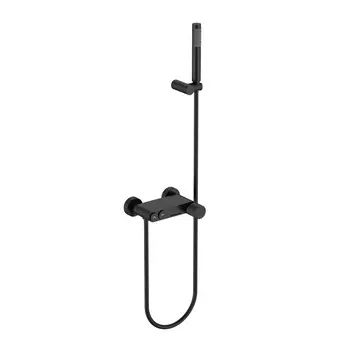 Смеситель для ванны с душем Boheme Stick 123-BB.4 черный spirale