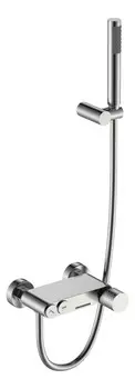 Смеситель для ванны с душем Boheme Stick 123-NB никель брашированный diamond